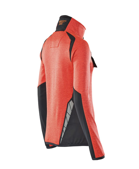 Mascot Ladies Fleece Half Zip Red
