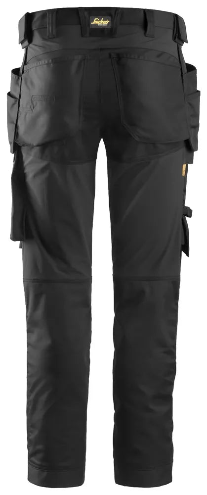 Snickers 6241 AllRoundWork Stretch Trousers Holster Pockets - Black