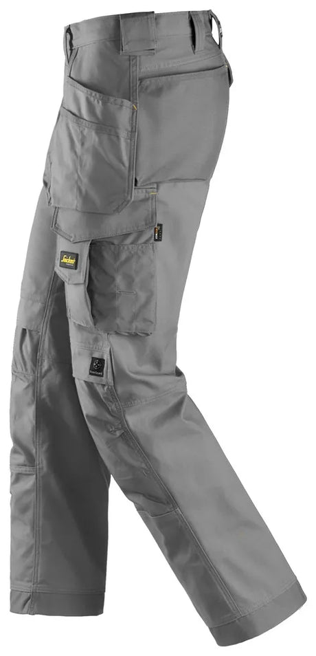 Snickers 3214 Canvas+ Craftsmen Holster Pockets Trousers - Grey