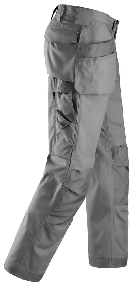 Snickers 3214 Canvas+ Craftsmen Holster Pockets Trousers - Grey