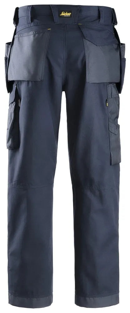 Snickers 3214 Canvas+ Craftsmen Holster Pockets Trousers - Navy