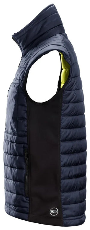 Snickers AllroundWork 37.5® Insulator Vest Navy | Versatile Insulation with Moisture Management