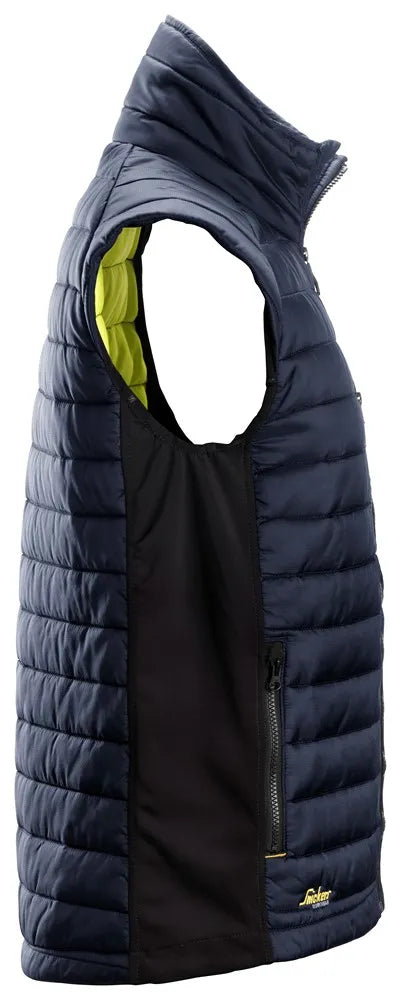 Snickers AllroundWork 37.5® Insulator Vest Navy | Versatile Insulation with Moisture Management