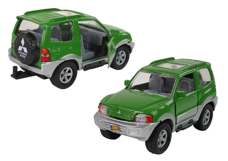 2-Play Die-Cast Mitsubishi with Horse Box & 2 Horses | Pull-Back Action | Interactive Toy Set