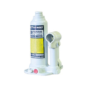 Jefferson 2 Tonne Bottle Jack c/w Case - Heavy Duty Hydraulic Jack with Blow Moulded Case