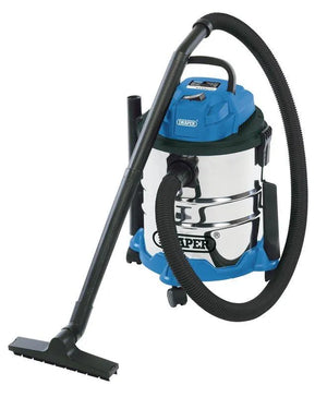 Draper 20L Wet and Dry Vacuum Cleaner with Stainless Steel Tank (1250W)