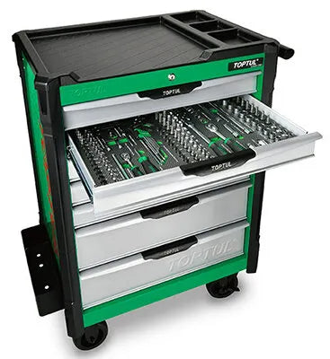Toptul 213Pc 7-Drawer Mechanics Tool Trolley - QGE21322 | Heavy Duty Tool Storage