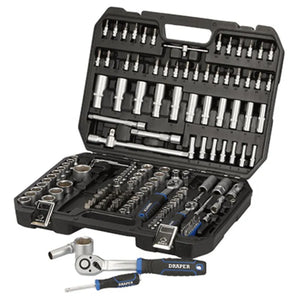 Draper Hi-Torq Metric Socket Set 1/4", 3/8" & 1/2" Sq. Dr. (171 Piece)