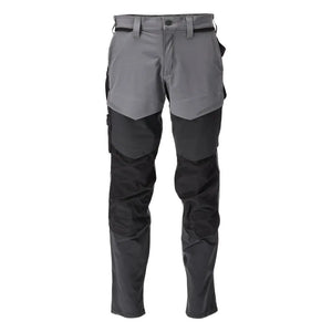 Mascot Ultimate Stretch Trousers with Kneepad Pockets Grey/Black