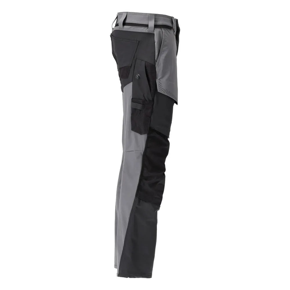 Mascot Ultimate Stretch Trousers with Kneepad Pockets Grey/Black