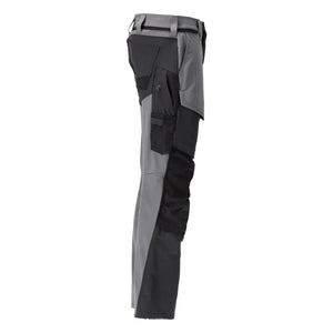 Mascot Ultimate Stretch Trousers with Kneepad Pockets Grey/Black