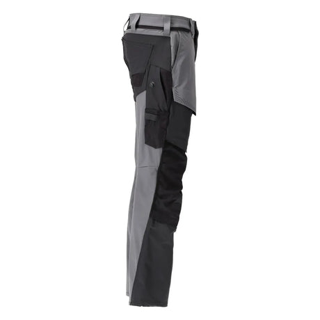 Mascot Ultimate Stretch Trousers with Kneepad Pockets Grey/Black