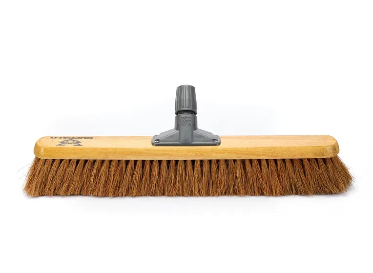 Buffalo 24" Platform Broom Head with Soft Coco Bristles and Tuff-Lok Bracket