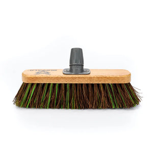 Buffalo Sweeper 12" Stiff Bassine Broom Head with Tuff-Lok Bracket