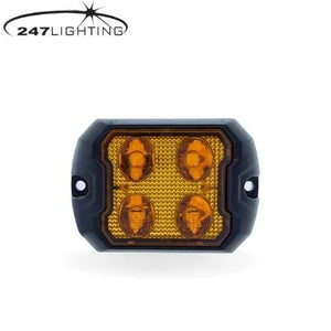 247 4 LED Directional Lamp | 10W, 10 Flash Patterns, IP67 Rated - CA 7124