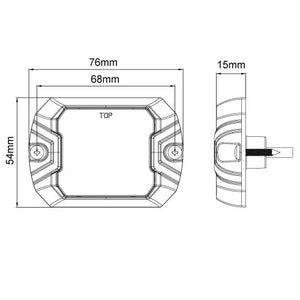 247 4 LED Directional Lamp | 10W, 10 Flash Patterns, IP67 Rated - CA 7124