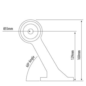 247 60° LED Stalk Lamp | Right - Front & Rear Marker Light, IP66 Rated - CA 6297