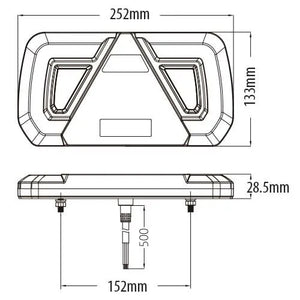 247 LED Combination Tail Lamp | Left - Multi-Function, IP67 Rated, ECE Approved - CA 7046