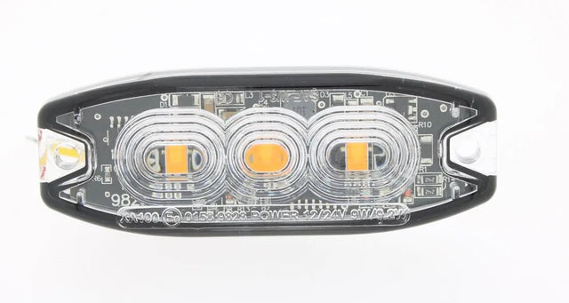 247 LED Directional Warning Light | Red - 9W, 18 Flash Patterns, IP67 Rated - CA 7182R