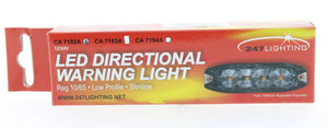247 LED Directional Warning Light | Red - 9W, 18 Flash Patterns, IP67 Rated - CA 7182R