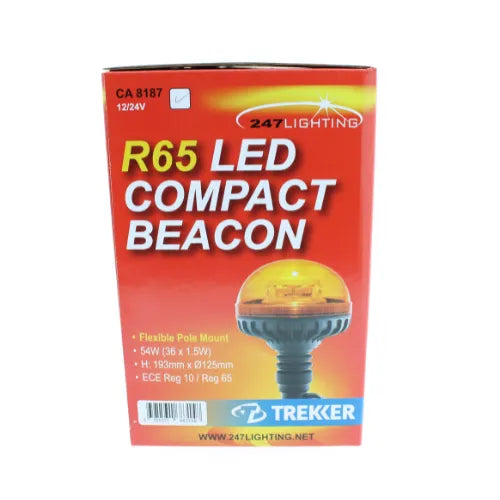 247 LED Flexi Pole Mount Treker Beacon - 12-24V - CA 8187