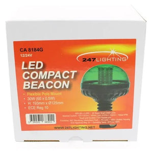 247 LED Flexi Pole Mount Trekker Green Beacon