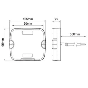 247 LED Front Position/Indicator | Left - 36 LEDs, IP67 Rated, Dynamic Indicator - CA 7111L