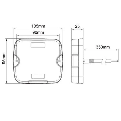 247 LED Front Position/Indicator | Left - 36 LEDs, IP67 Rated, Dynamic Indicator - CA 7111L