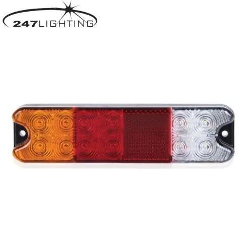 247 LED Multifunctional Tail Lamp | 8" Compact IP67 Rated Tail Light for Trailers & Machinery - CA 7074