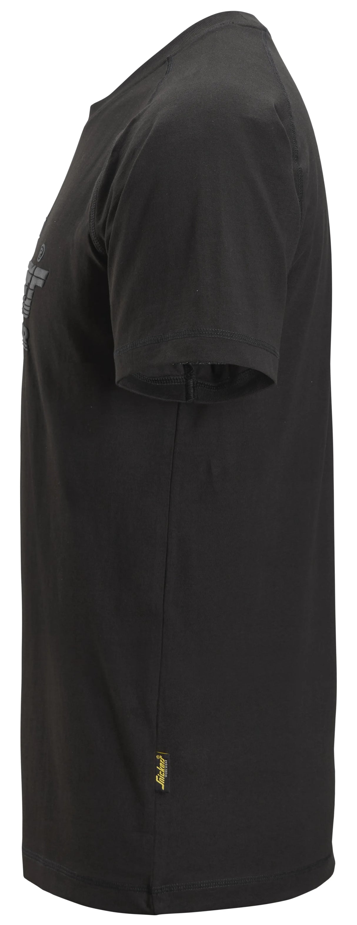 Snickers Logo T-Shirt Black 2590 | Soft & Comfortable Everyday Workwear Tee