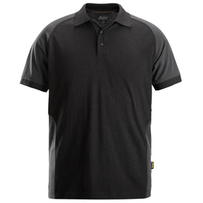 Snickers Two Coloured Polo Shirt Black/Steel Grey