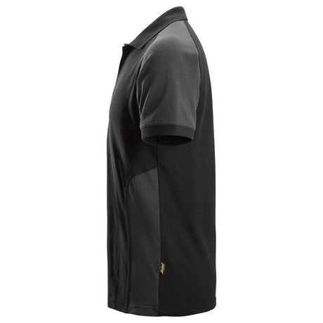 Snickers Two Coloured Polo Shirt Black/Steel Grey