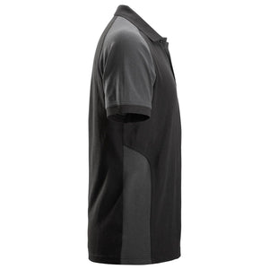 Snickers Two Coloured Polo Shirt Black/Steel Grey