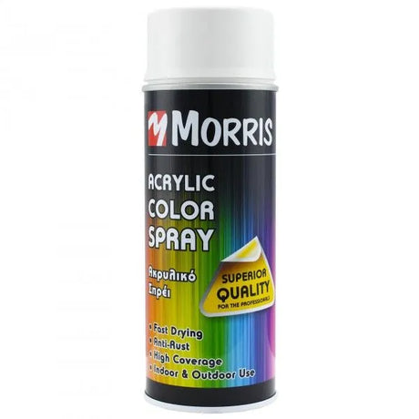 Morris Gloss White Spray 400ml - RAL 9010