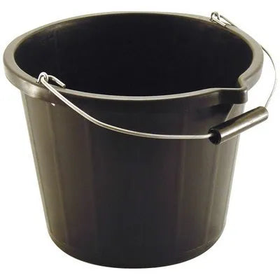 3 Gallon Black Standard Bucket