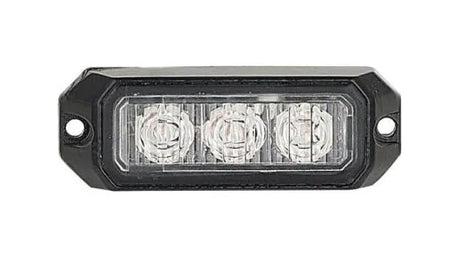 3 LED Amber Warning Strobe - R65 Approved LG754 | 26 Flash Patterns, IP67
