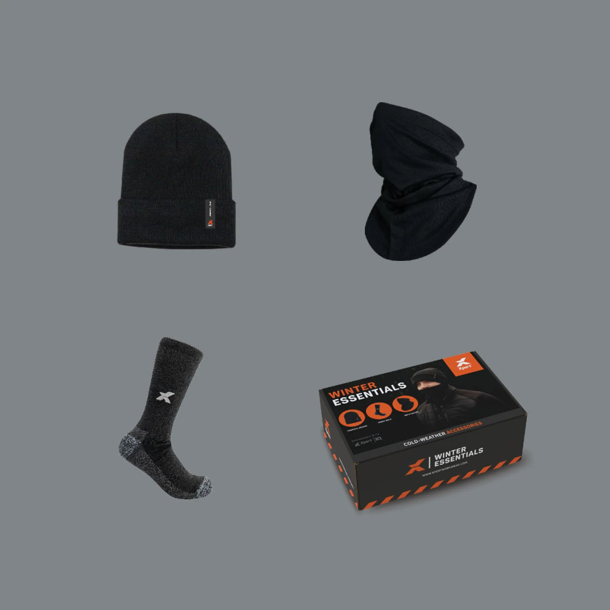 Xpert Winter Essentials Set - Socks, Beanie & Snood in Gift Box XP42