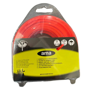 Ama Square Nylon Trimmer Line 3mm x 12m