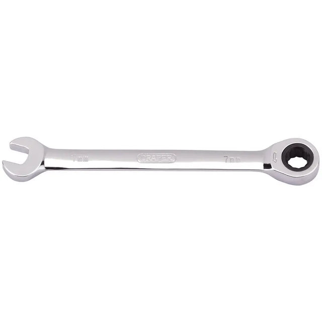 Draper Metric Ratcheting Combination Spanner, 7mm