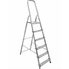 Artub 6 Step Aluminium Stepladder Ladder 1.92m (6.2ft) Anti-slip