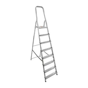 Artub 8 Step Aluminium Stepladder Lightweight Aluminium 2.39m (7.8ft)
