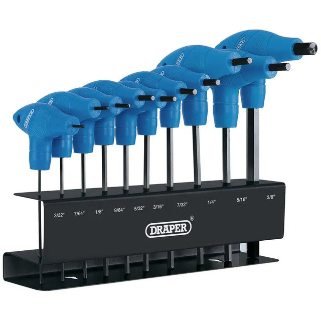 Draper Imperial T-Handle Hexagon Key Set (10 Piece)