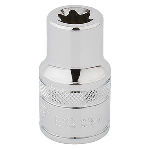 Draper TX-Star Socket, 1.2" Sq. Dr. E12
