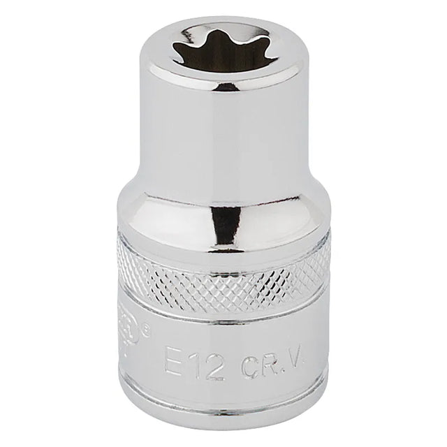 Draper TX-Star Socket, 1.2" Sq. Dr. E12