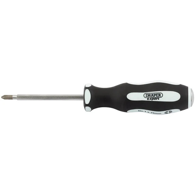 Draper Pound Thru' Cross Slot No:2 x 100mm Soft Grip Screwdriver