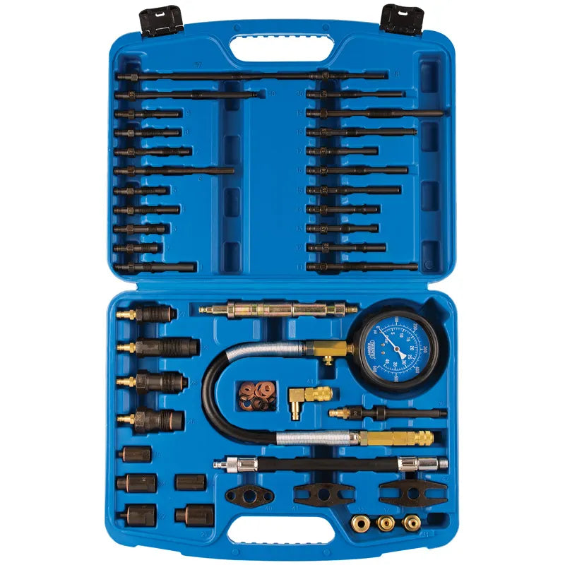 Draper Petrol and Diesel Master Engine Compression Kit 37 Piece