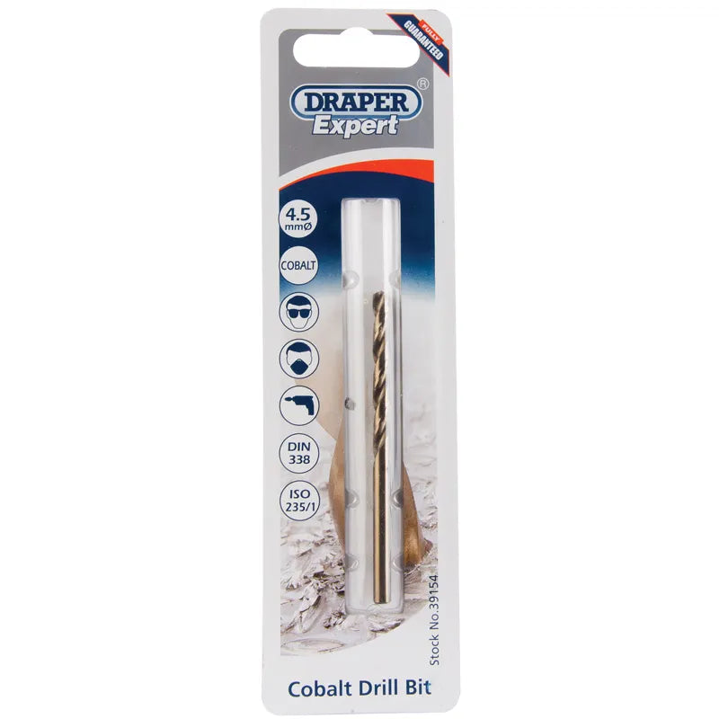 Draper HSS cobalt Drill Bit, 4.5mm