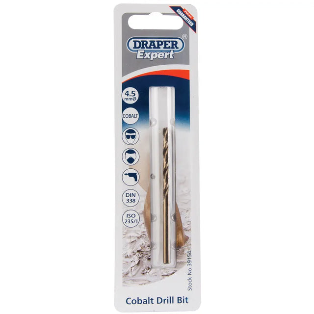 Draper HSS cobalt Drill Bit, 4.5mm