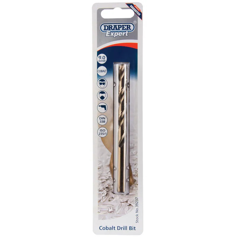 Draper HSS cobalt Drill Bit, 9.0mm