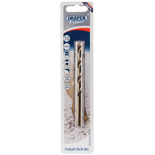 Draper HSS cobalt Drill Bit, 9.0mm